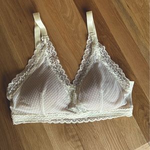 AnaOno | Susan Wrap Front Lace Bra XL 38 Ivory